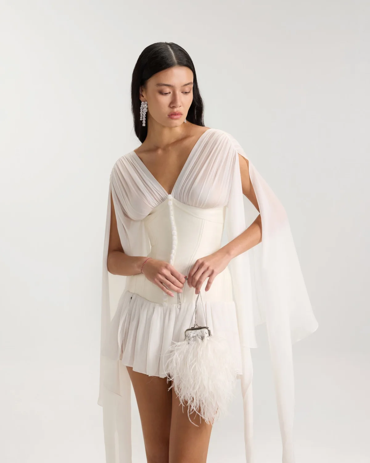 VIOLET PETAL COCKTAIL GOWN